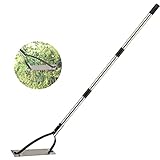 Oliynedy Weed Whip, Grass Weed Cutter Hand Tool Long Handle with 1 Pack Double-Edged Serrated Sharp Sling Blade Tool, Manual Weed Wacker for Yard and Ditches