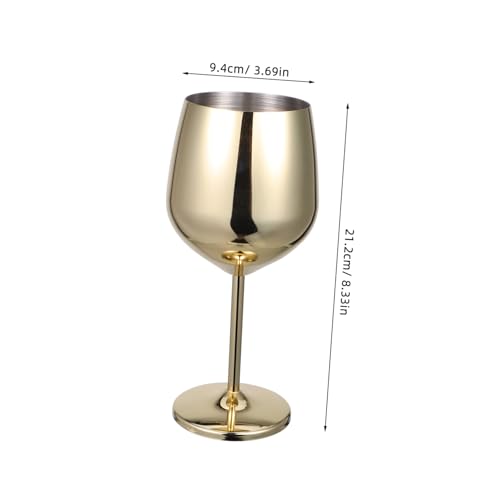 Verres à Vin Acier Inoxydable dorés IMIKEYA incassables pour vos pique-niques