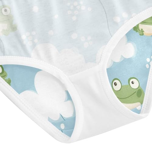 Wusikd Cute Frog Girls' Underwear Cotton Cloud Balloon Girls Briefs Soft Toddler Underwear 2T3