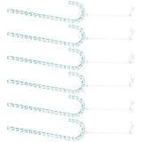 Vynetra Paquete de 6 palitos de caramelo de poliacrilato permanentes suspendidos para decoración de ventana o puerta, decoración de árbol de Navidad transparente