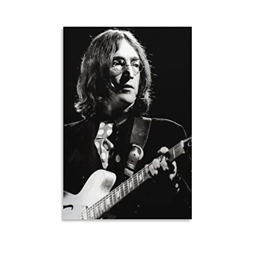 John Lennon Poster sur toile vintage avec peinture à suspendre pour chambre à coucher, salon, décoration esthétique 50 x… - Les Beatles, Paul McCartney, John Lennon, RIngo Starr, George Harrison John Lennon Poster sur toile vintage avec peinture à suspendre pour chambre à coucher, salon, décoration esthétique 50 x…