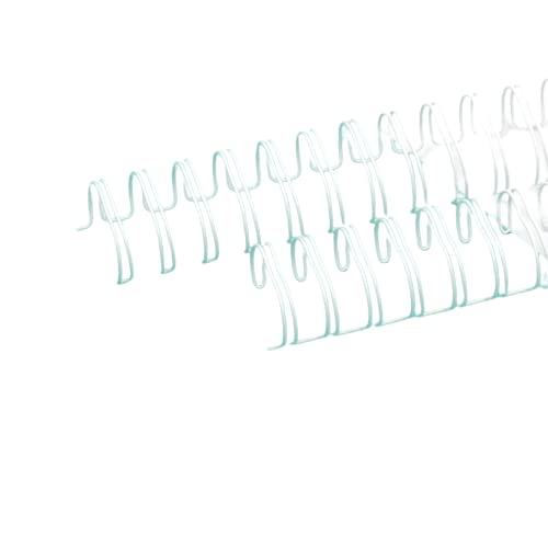 Craftelier - Kit de 2 Espirales de Anillas Dobles para Encuadernar Álbumes, Cuadernos, Agendas o Calendarios | Ideal para Proyectos de Scrapbooking y Manualidades | Ø 1,90 cm (0.75') - Color Blanco