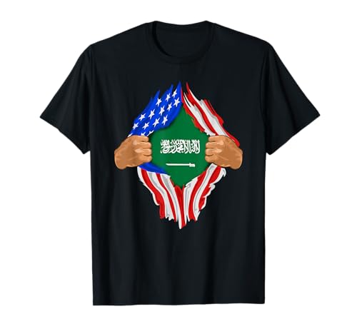 Saudi Arabian Blood Inside Me Shirt | Saudi Arabia Flag