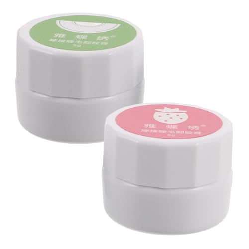 PACKOVE 2 Removedores De Pegamento Para Pestañas Adhesivo Para Pestañas Desmaquillante De Ojos Crema Para Pestañas Gel Para Pestañas Pegamento Para Pestañas Pasta Para Pestañas