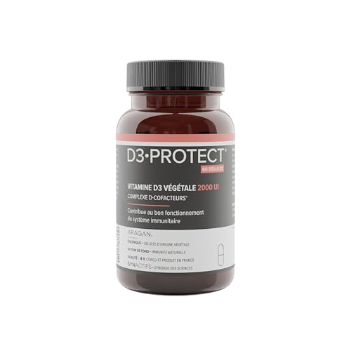 Vitamine D3 2000 UI - Haut Dosage - Complement Alimentaire Immunité - Magnesium, Zinc - Aragan - 60 Gélules - Programme 1 à 2 Mois