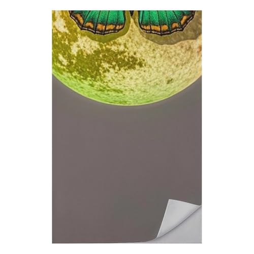 FHESDCW Sun and Moon Green Moth Towel Quick Dry Ice Towels for Hot Weather Breathable Camping Towels Sweat Super Absorbent Bathroom Towel for Gym Yoga Pilates Exercise