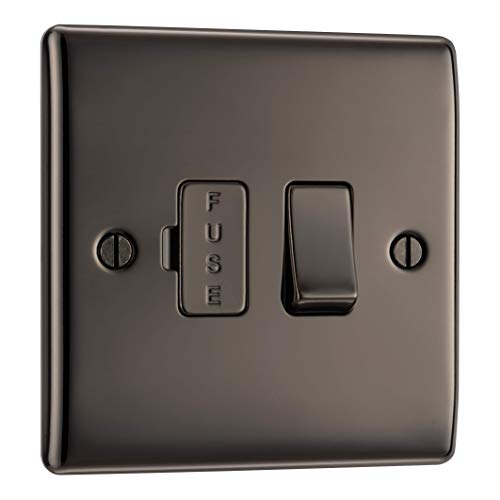 BG Electrical NBS50 verbindingsmodule met wisselbeveiliging van metaal, zwart, NBN50-01