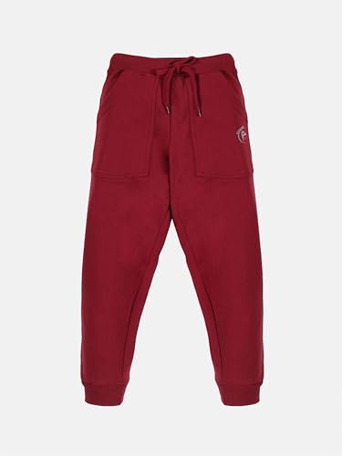 Image of KiddoPanti Boys Solid Fleece Track Pants | Cotton Poly Fleece Fabric | Ankle Length Bottom Rib | 2 Front Patch Pocket | Elastic Waist & Drawcord | Jogger Track Pants for Boys