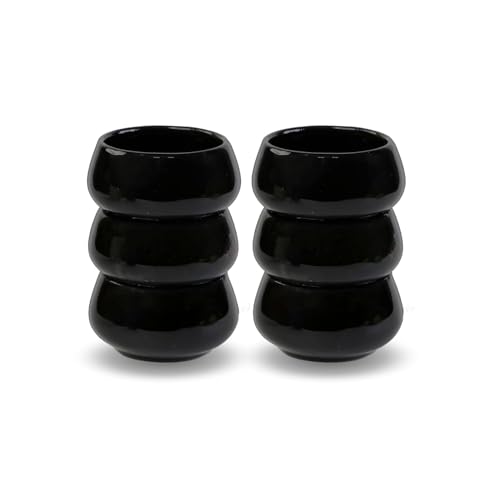 Image of Lupaava Serving Dip Sauce Chutney Mini Ceramic Bowls Pack of 6 | Ceramic Handcrafted Shine, Microwave Bowl Sets, Kitchen Accessories 35 ml