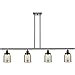 Innovations Lighting 916-4I-OB-G58 Small Bell - 48 Inch 4 Light Island, Oil Rubbed Bronze Finish with Silver Plated Mercury Glass