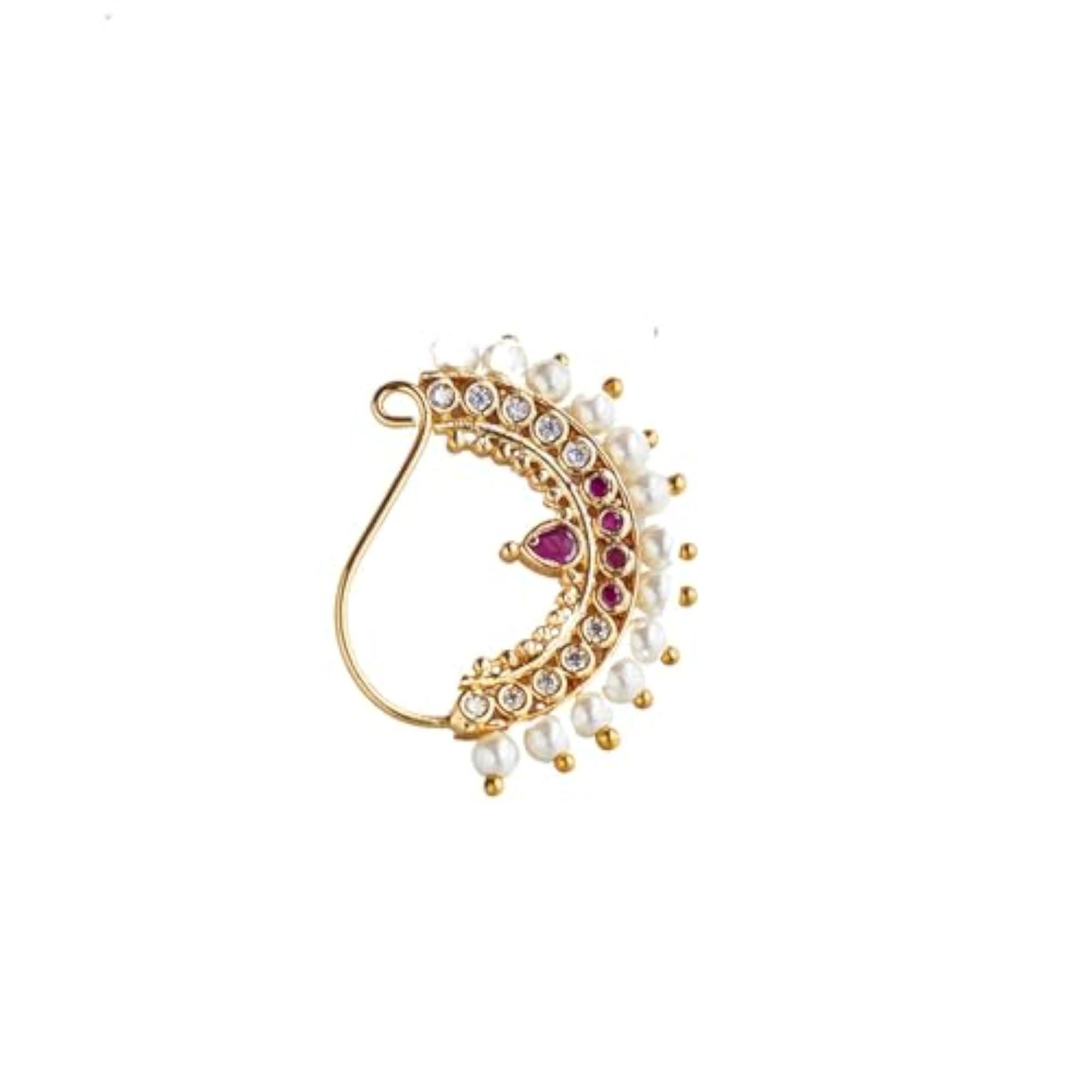 Shimmering Halo Nose Pin, Elegant Accessory