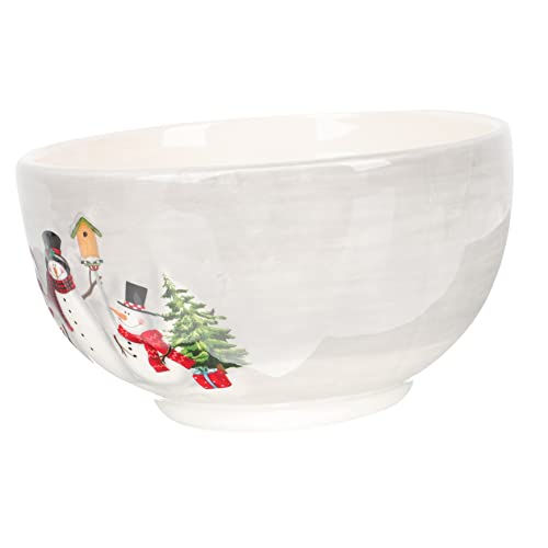 Hoement Ciotola Ceramica Natalizia Per Riso e Zuppa Scodella Casa Per Uso Quotidiano e Servizio Comodo
