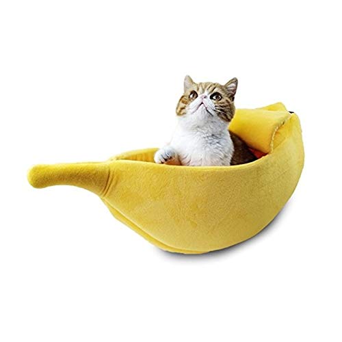 Nid banane pour chat XL en peluche douce de qualité supérieure - 2
