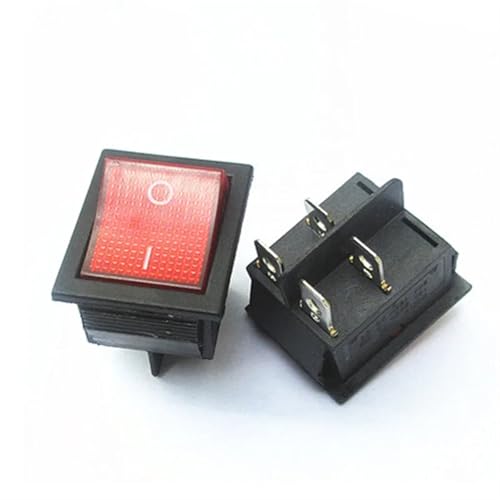 Interruptor basculante KCD4 de 2 posiciones para reparar electrodomésticos con luz 3