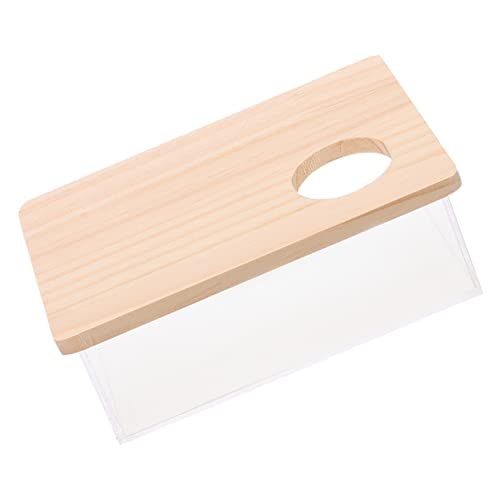 FONDOTIN 箱 ハムスターの砂桶 ペット 砂場 チンチラ砂風呂ケース 蓋 モルモット ドライ パドリング チューブ コープ ビーチの砂すくい ボトル ハムスターの寝具 ハッチ 動物 豚 木製