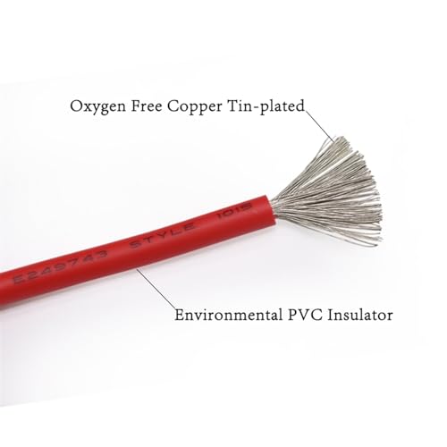 Outdoor Extension 1 Meter 5 Meters UL1015 Electric Wire Cable Lamp DIY Wire 20AWG 22AWG 24AWG 600V Insulated Tinned Plating Copper Cable Solar sheathed(Orange 5Meter,20AWG)
