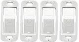 Wallplate Brackets for Lutron Caseta Pico Remote, 4-Pack – Seamless Remote Snap-in Installation Wall Bracket for Lutron Smart Switch, Durable Wall Mount Design for Lutron Pico Remote