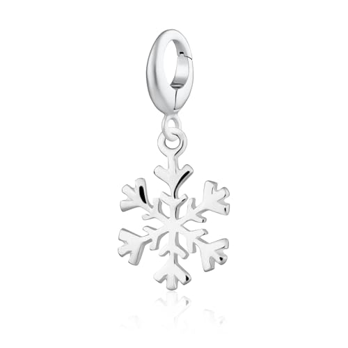 Copo de nieve de plata para lucir con jerséis de lana en invierno