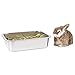 Stainless Steel Litter Box for Cat and Odor Control Non Stick Smooth Surface Easy to Clean Never Bend Rust Proof Litter Box Stainless Steel
