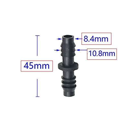 Accesorios de riego con conectores de manguera de 8 mm y codos en forma de T 5