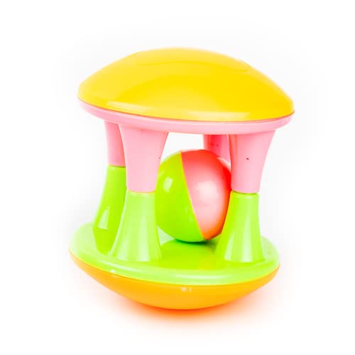 Image of Ratna's Baby Gift Set 2in1 Rattle Roller & Ball Rattle Set for Infants & Toddlers (Multicolor)