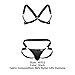 CandyMan Fashion 99731 Harness-Bra Two Piece Set Color Black Size L/XL