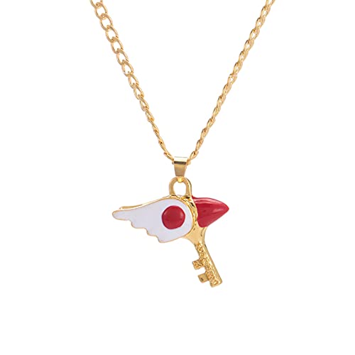 DOOLY Hot   Anime Card Captor Sakura Kinomoto Baguette d'étanchéité Collier en métal clé Cover