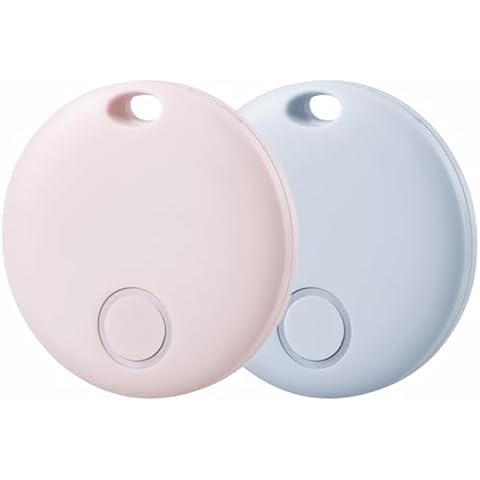 Reyke Smart Tag, Air Tracker Luggage Tracker, Works with Apple Find My (iOS Only), Item Locator for Key, Luggage, Backpack, Wallet, IP67 Waterproof, 2 Pack Cover
