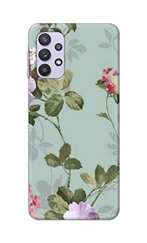 Image of Printed Hard Back Cover Case for Samsung Galaxy M32 5G | Samsung Galaxy A32 5G Back Cover (Floral Painting) -1302