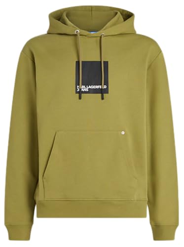 Karl Lagerfeld Jeans Homme Sweat-shirt à Capuche Regular Noir Streetwear