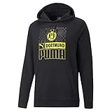 PUMA Borussia Dortmund BVB FtblCore Kapuzenpullover Herren schwarz/gelb, L