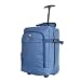 ZAHRAB 40x30x20cm for Ryanair Wizz Air, Underseat Bag Lightweight Hand Luggage Cabin Bag Trolley with Wheels Flight Bags Suit Case (Blue)