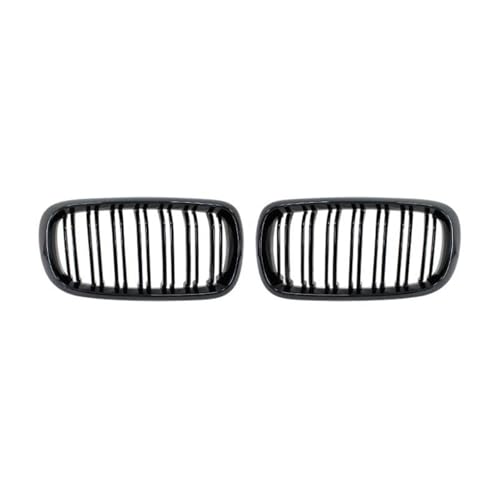 Calandre de capot double ligne noir brillant pour BMW F15 X5 F16 X6 grilles de radiateur sport