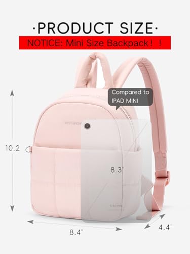 Image of WESTBRONCO Mini Backpack for Women Nylon Small Fashion Backpacks Purse Puffer Lightweight Backpacks for Travel, Shopping, Daily