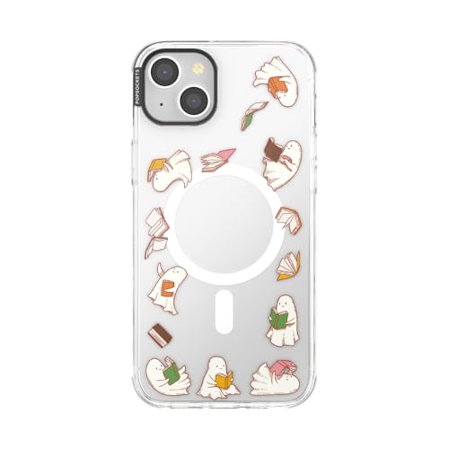 PopSockets iPhone 14 Plus Phone Case with MagSafe- Spooky Book Club