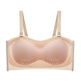 Necalisi büstenhebe Damen Hellgelb Damen-BHS BH Push up BH Ohne Buegel-BH Vollschalen Spitze BH Verstellbarer Schultergurt BH Damen Push up 115E