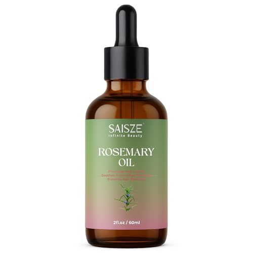 Rosemary Oil for Hair Growth, Organic Oil for Eyebrow and Eyelash, Nourishes Scalp, Strengthens Hair, 60ml