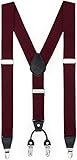 HOCHWERTIGE APPLIKATIONEN – Stilsichere Hosenträger für Herren mit Applikationen für einen hochwertigen und originalen Hosenträger-Retro-Look, zusätzliche Kunststoff-Clips zum Schutz Ihrer Lieblingshose.