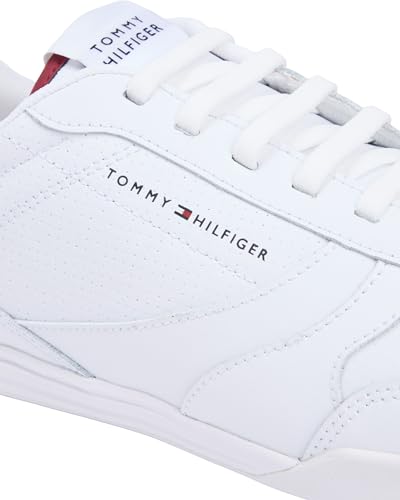 Tommy Hilfiger Herren Runner Sneaker Low Top, Weiß (White), 44 – Ansicht 5