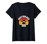 Meilleur design de chemise pour papa de chien pour le public des chiens. Obtenez cette chemise Best Dog Dad Ever qui présente un chien et une illustration idéale, également idéale pour les papas vintage et chiens. Beau design pour papa de chien.