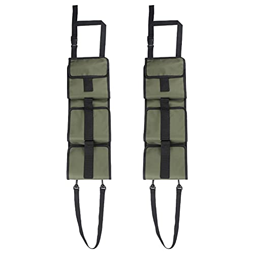 KOSIBATE Seat Back Gun Rack, Truck Gun Rack for Hunting Rifles/Shotguns Gun Rack(Green,2 Pack)