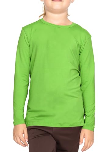 Image of Shirts for Girls Long Sleeve Crew Neck Top, Hoodie or 3 /4 Sleeve Soft Stretch Kids Lightweight Size 2-16