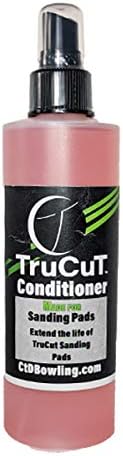 TruCut Conditioner | 8 oz Bottle | Spray for Bowling Ball Sanding Pads | Conditioner Made for Use Sanding Pads | Resurface Bowling Ball | Bowling Ball Restoration | Bowling Supplies