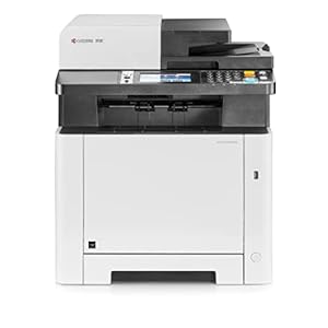 Kyocera ECOSYS M5526cdw All-in-One Color Laser Printer (Print/Copy/Scan/Fax), 27 ppm, Up to Fine 1200 dpi, Gigabit…