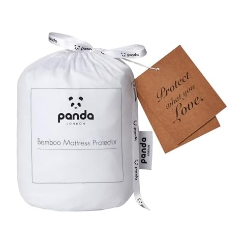 Panda Bamboo Mattress Protector for Double Beds Cover