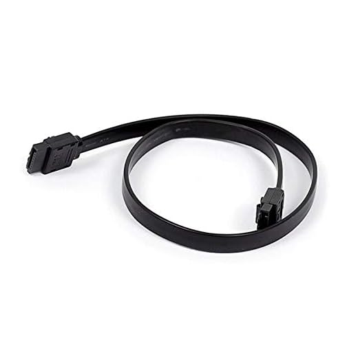 Monoprice SATA 6Gbps Straight Cable with Lock Inchg Latch - 0.83 Feet - Black | Compatible with SSD, CD Writer, CD Driver, SATA HDD