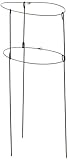 Bosmere E676 15-Inch Double Ring Wraparound Plant Support with 3 Heavy Duty 36-Inch Legs, 3-Pack