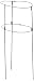 Bosmere E676 15-Inch Double Ring Wraparound Plant Support with 3 Heavy Duty 36-Inch Legs, 3-Pack