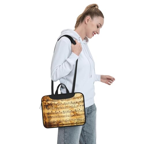Bolso para portátil con estampado de notas musicales miniatura 7