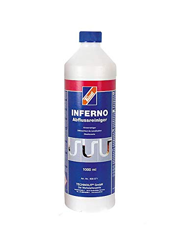 Preisvergleich Produktbild TECHNOLIT Inferno Abflussreiniger Flüssigreiniger Macht Rohr frei 1 L